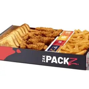 Zaxbys Zax Pack menu Chicken Fingerz™ Zax Packz