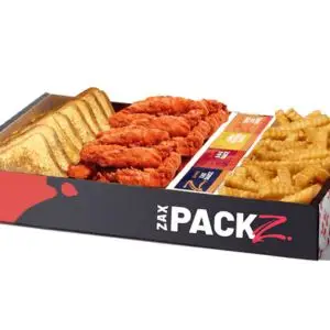 Zaxbys Zax pack menu Sauced Fingerz™ Zax Packz