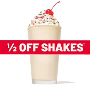 Zaxbys menu Vanilla Milkshake