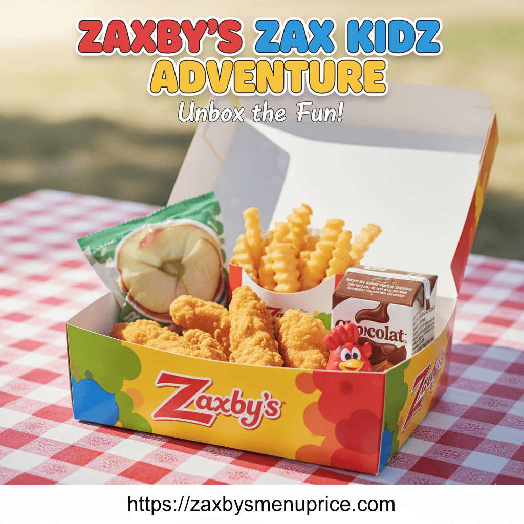 🍗 Zaxby’s Zax Kidz Meal 2025 – Price, Calories & Menu 🧒