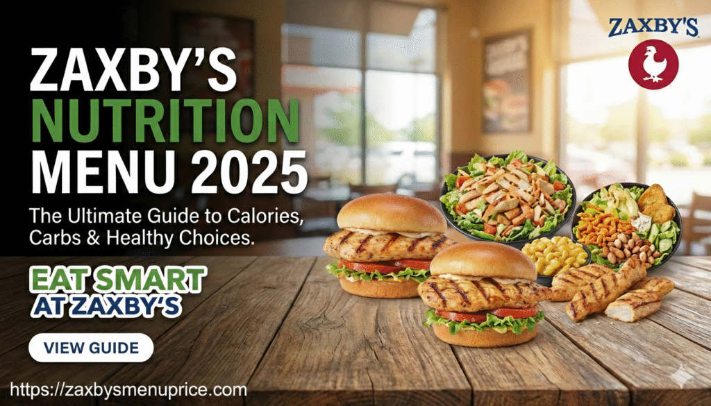 Zaxby’s Nutrition Guide 2025 🍗🥗 | Calories, Healthy Options & Menu Breakdown
