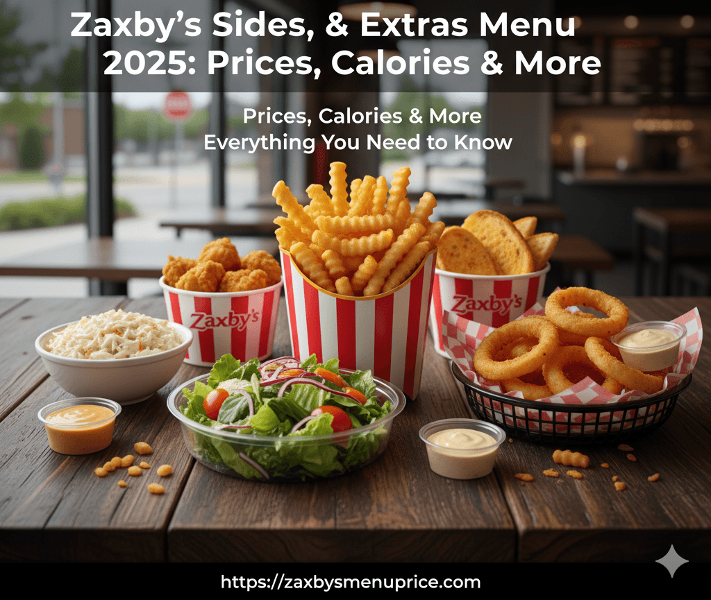 Zaxby’s Sides & Extras Menu 🍟 2025 – Prices & Calories by john