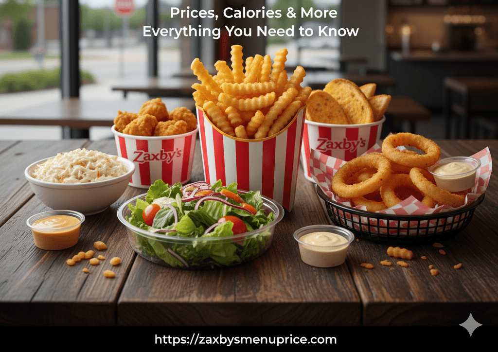 Zaxby’s Sides, & Extras Menu 2025: Prices, Calories & More