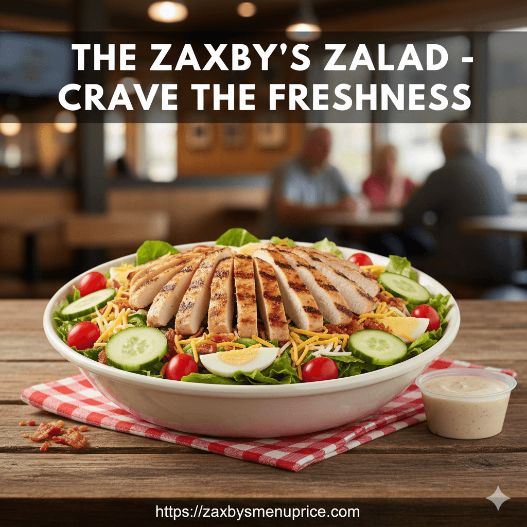 🥗 Zaxby’s Zalad Menu 2025 – Prices, Calories & Options by john
