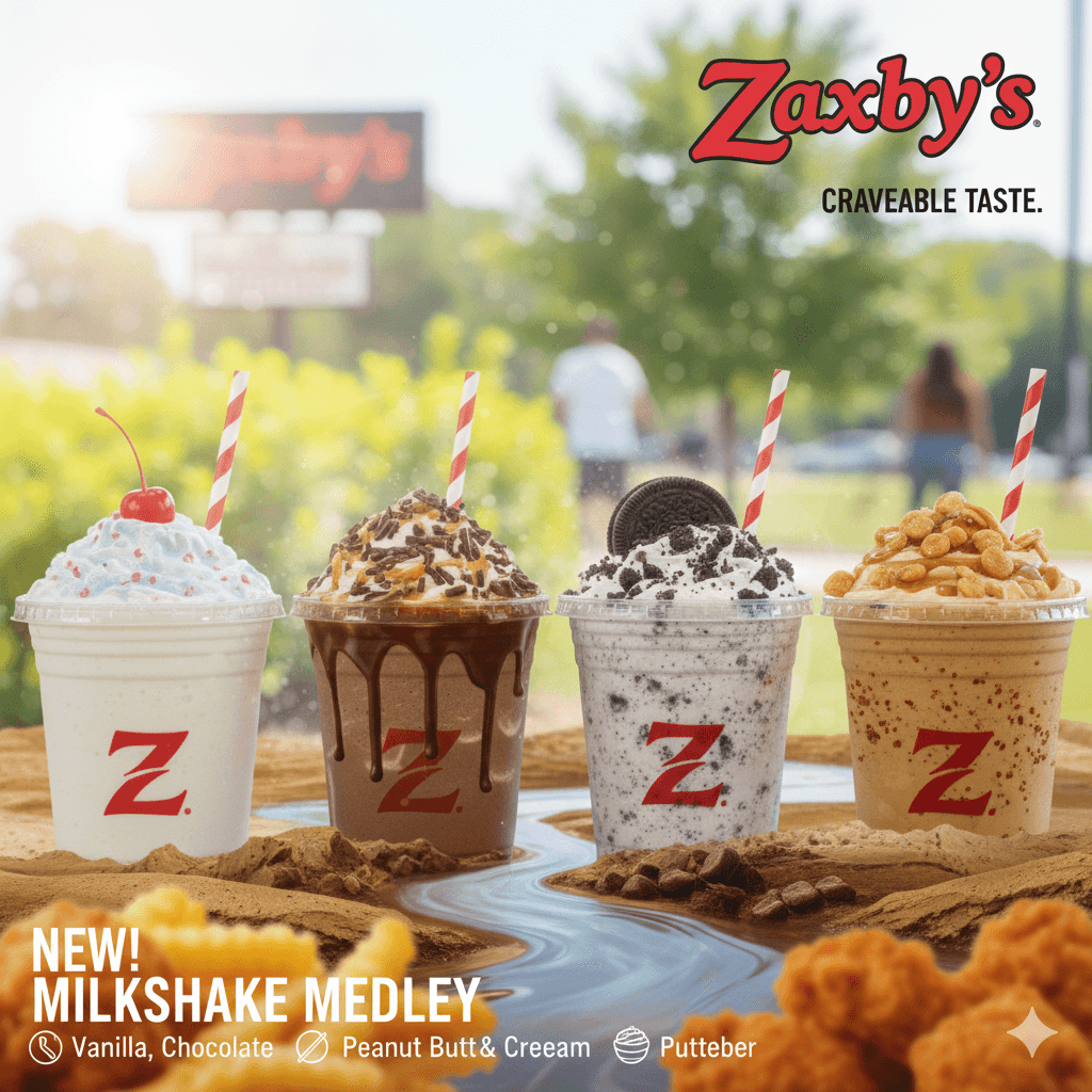 Zaxby’s Milkshake 2025 – Flavors, Prices & Menu Guide