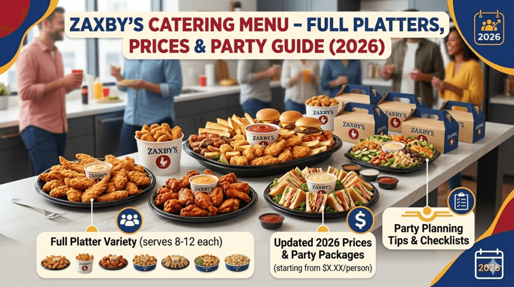 Zaxby’s Catering Menu
