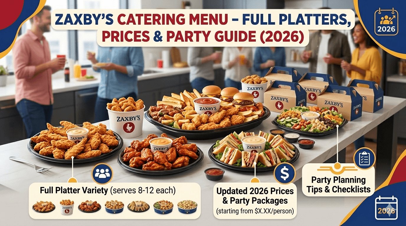 Zaxby’s Catering Menu