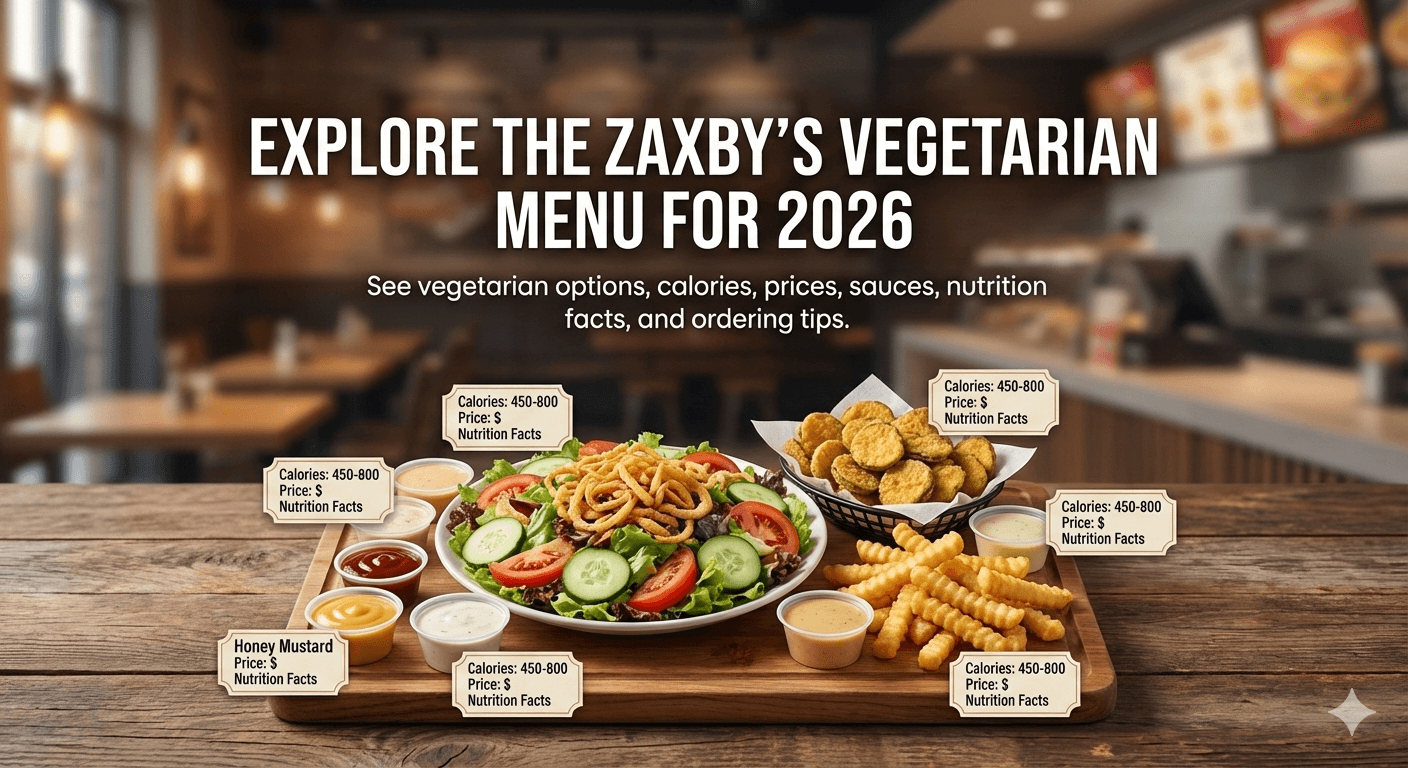 Zaxby’s vegetarian menu for 2026