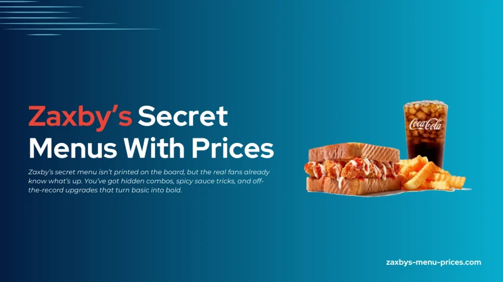 Zaxby's secret menu