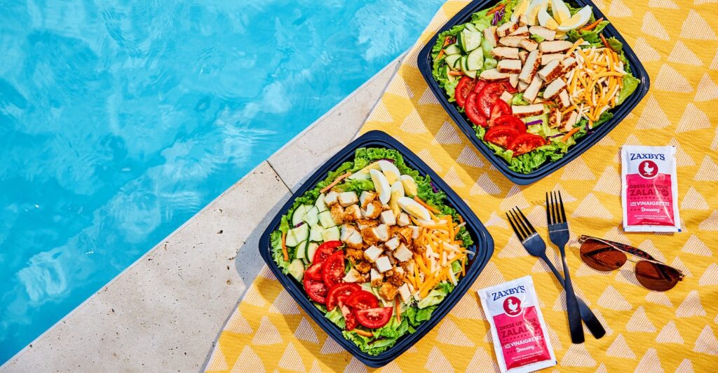 salad with zaxby's vegetarian menu